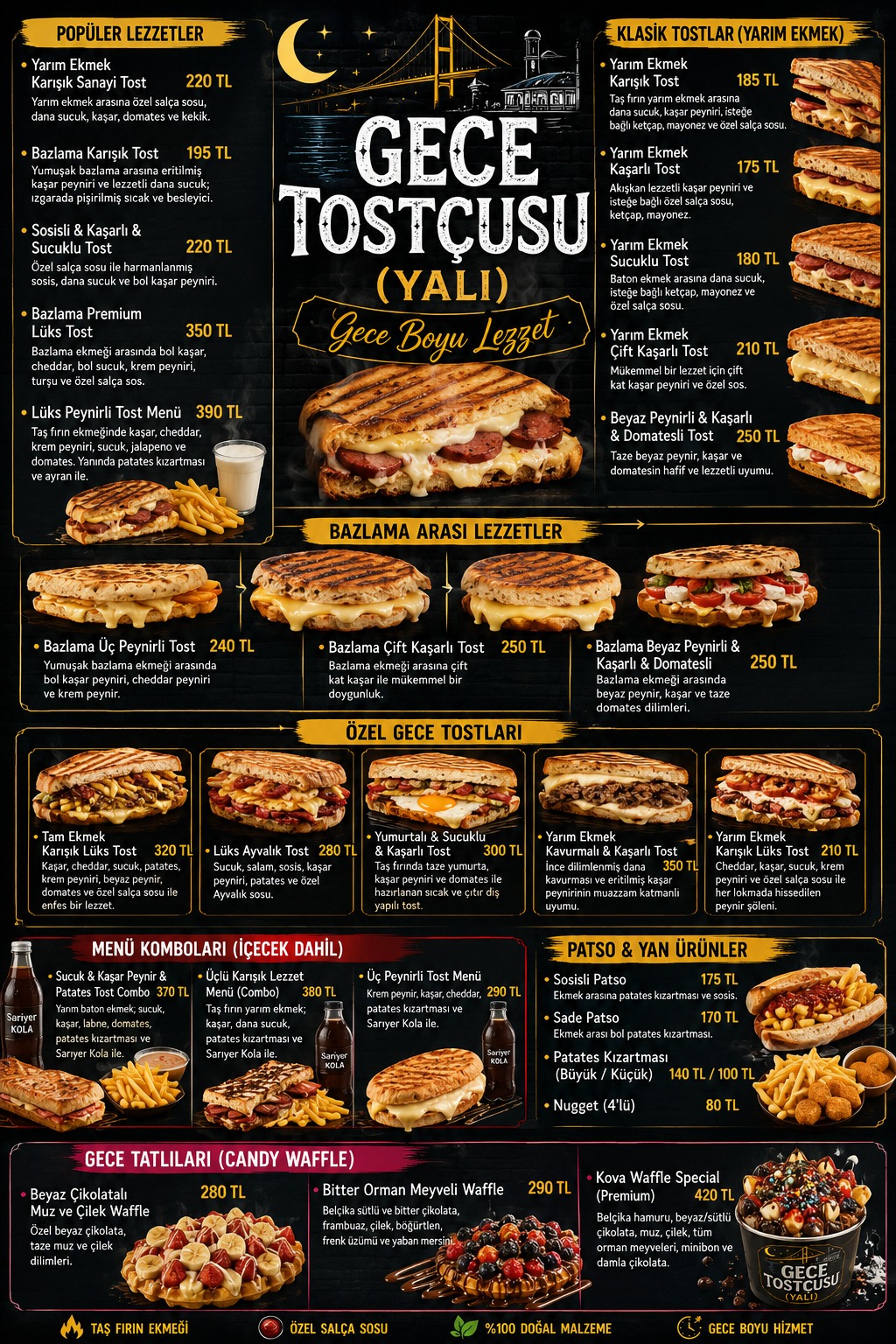 Tostçu Menü